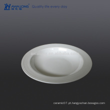 Venda quente 9 polegadas placa de sopa de cerâmica, placa de cerâmica baratos para sopa e salada